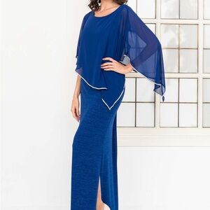 Frank Lyman Design Blue Maxi Dress
